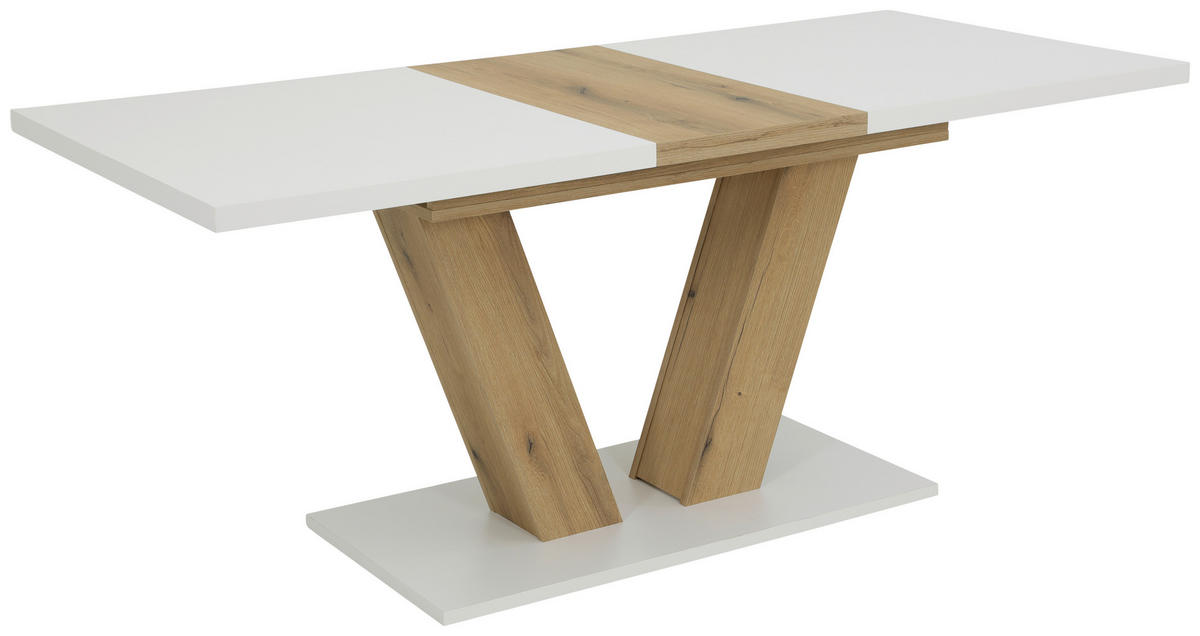 Esstisch Hamm weiß Eiche B/H/T: ca. 180x76x90 cm Hamm - Eiche/weiß (180,00/76,00/90,00cm) - Hela