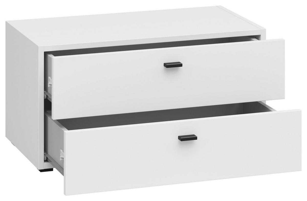 Schubkastenkommode System 64 weiß matt B/H/T: ca. 64x32x35 cm System 64 - weiß (64,00/32,00/35,00cm)