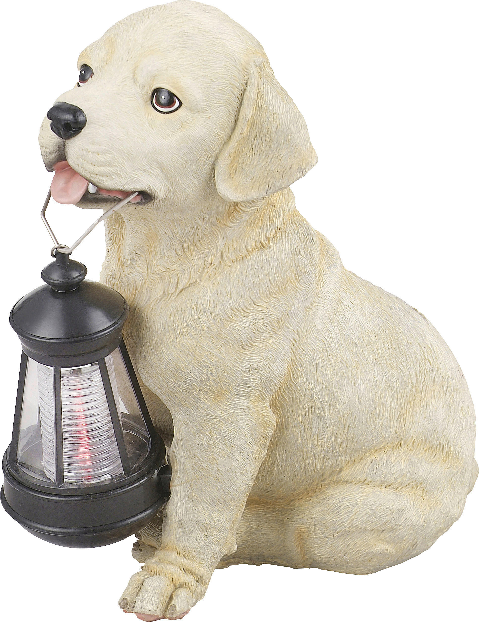LED-Solarleuchte beige Kunststoff B/H/T: ca. 23,5x25x15,5 cm SOLAR - beige (23,50/25,00/15,50cm) - GLOBO