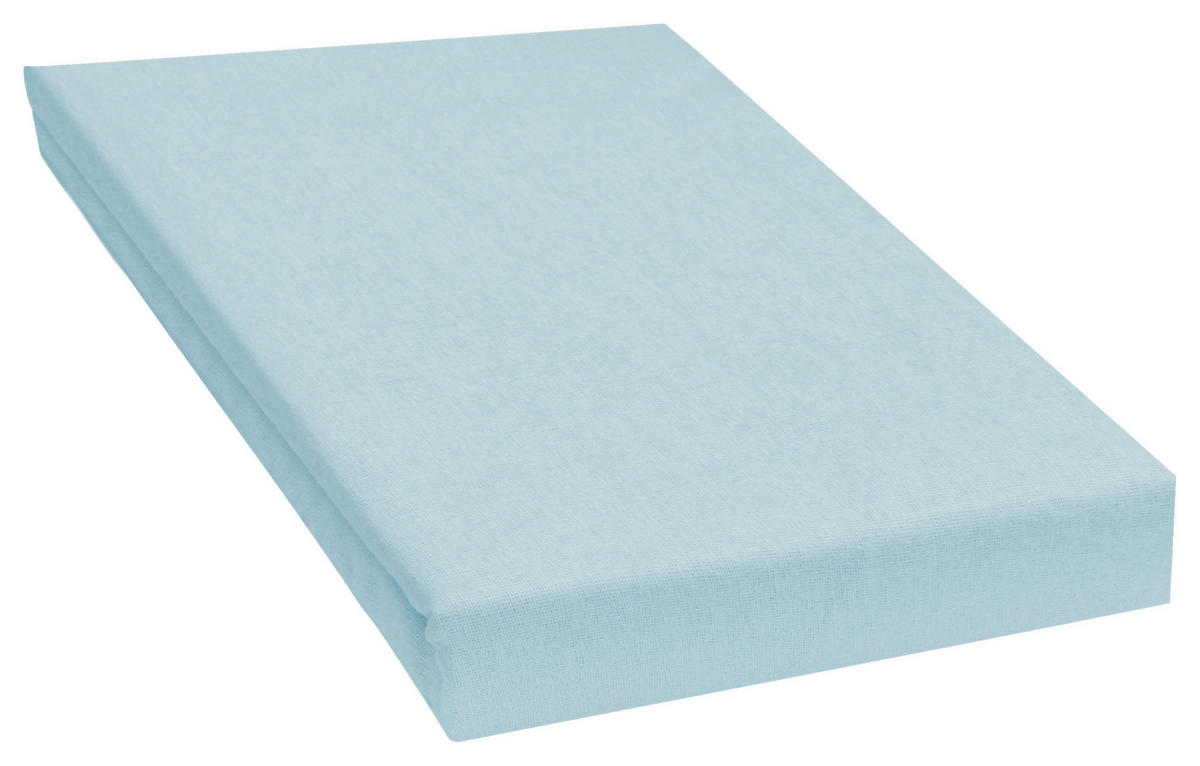 Biber Spannbetttuch Biber Spannbettuch_Biber 160x200x27 blau - blau (200,00/160,00/27,00cm) - POCOline