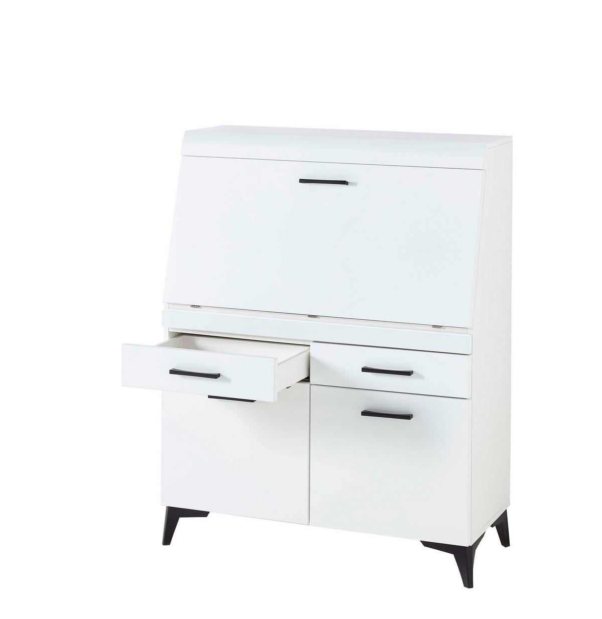 Sekretär Secret weiß matt B/H/T: ca. 98x124x42 cm Secret - weiß (98,00/124,00/42,00cm)