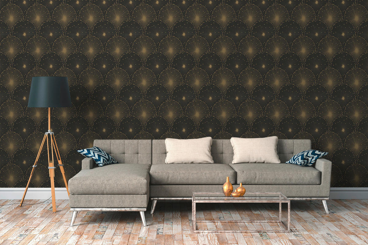 A.S.Creation Vliestapete Spot 3 Abstrakt gold B/L: ca. 53x1005 cm Spot 3 - gold (53,00/1005,00cm) - A.S.Creation