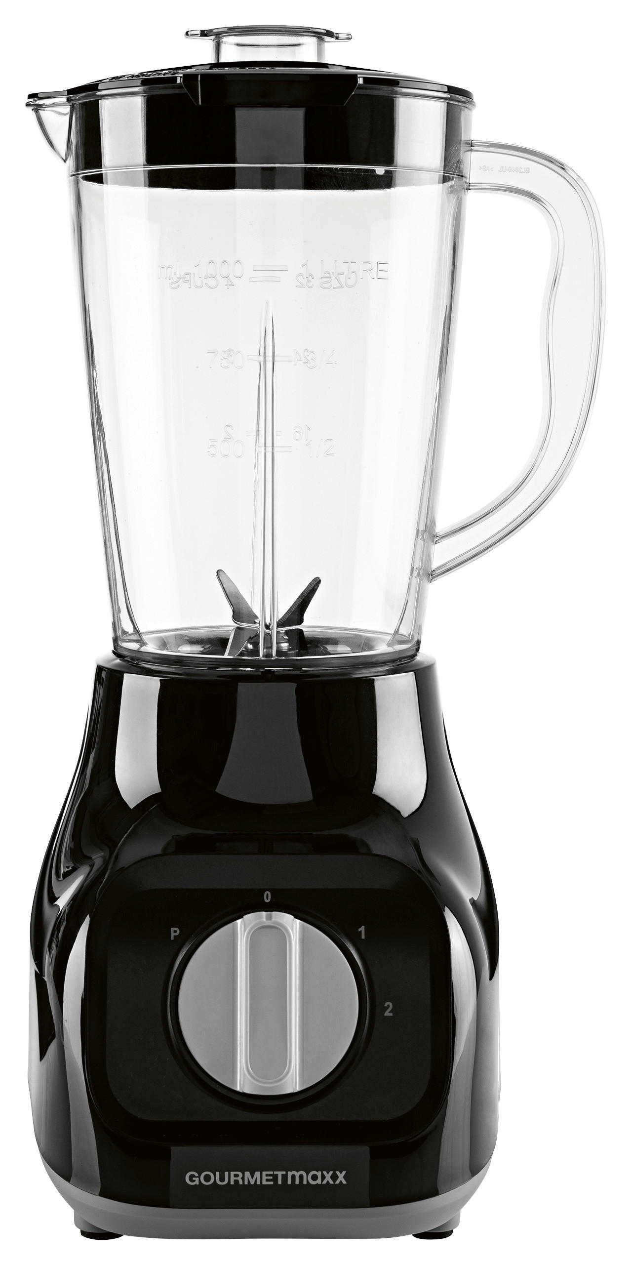 GOURMETmaxx Standmixer schwarz Edelstahl B/H/L: ca. 17,5x37,5x21 cm Standmixer - schwarz (21,00/17,50/37,50cm) - GOURMETmaxx