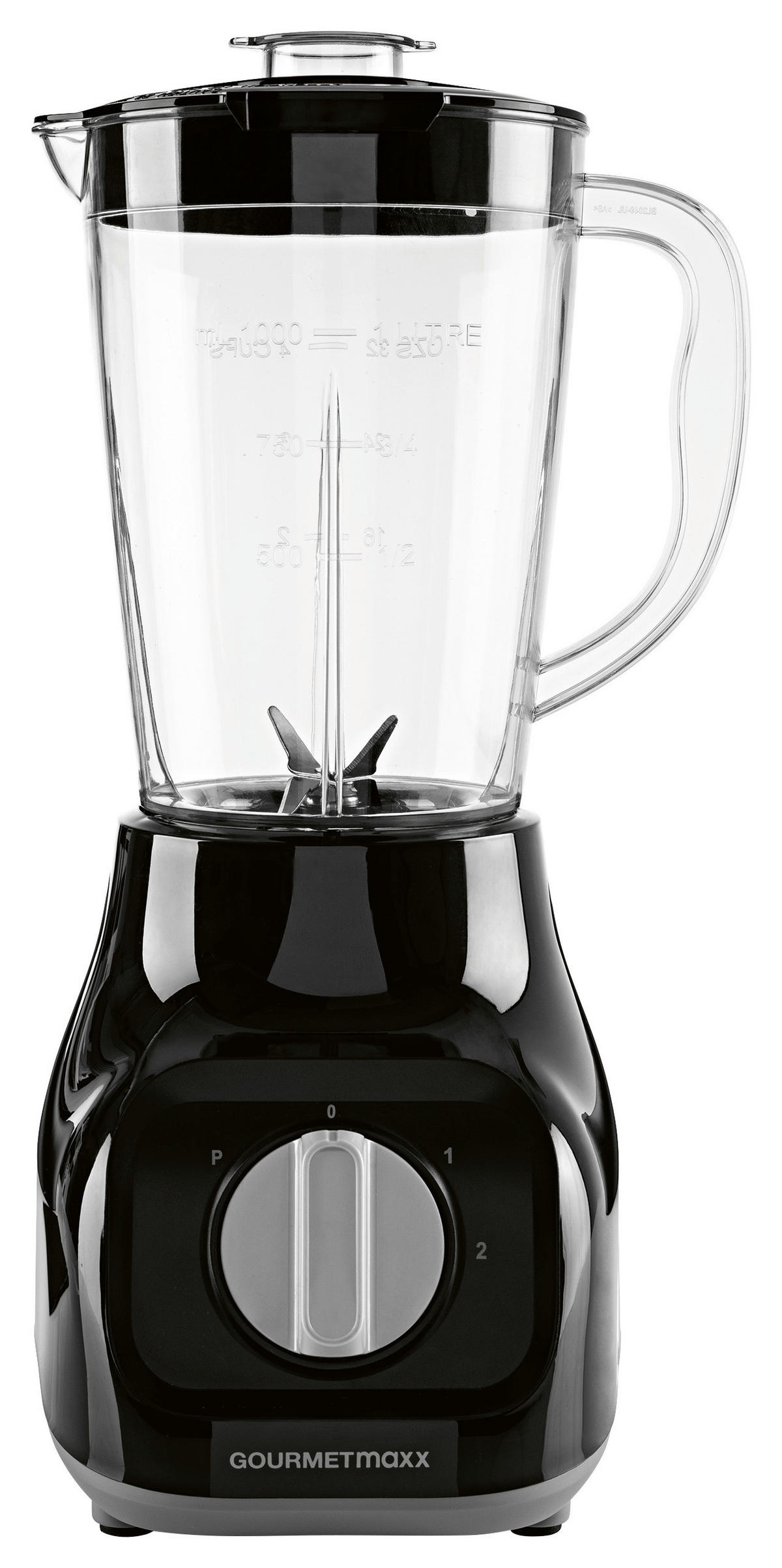 GOURMETmaxx Standmixer schwarz Edelstahl B/H/L: ca. 17,5x37,5x21 cm Standmixer - schwarz (21,00/17,50/37,50cm) - GOURMETmaxx