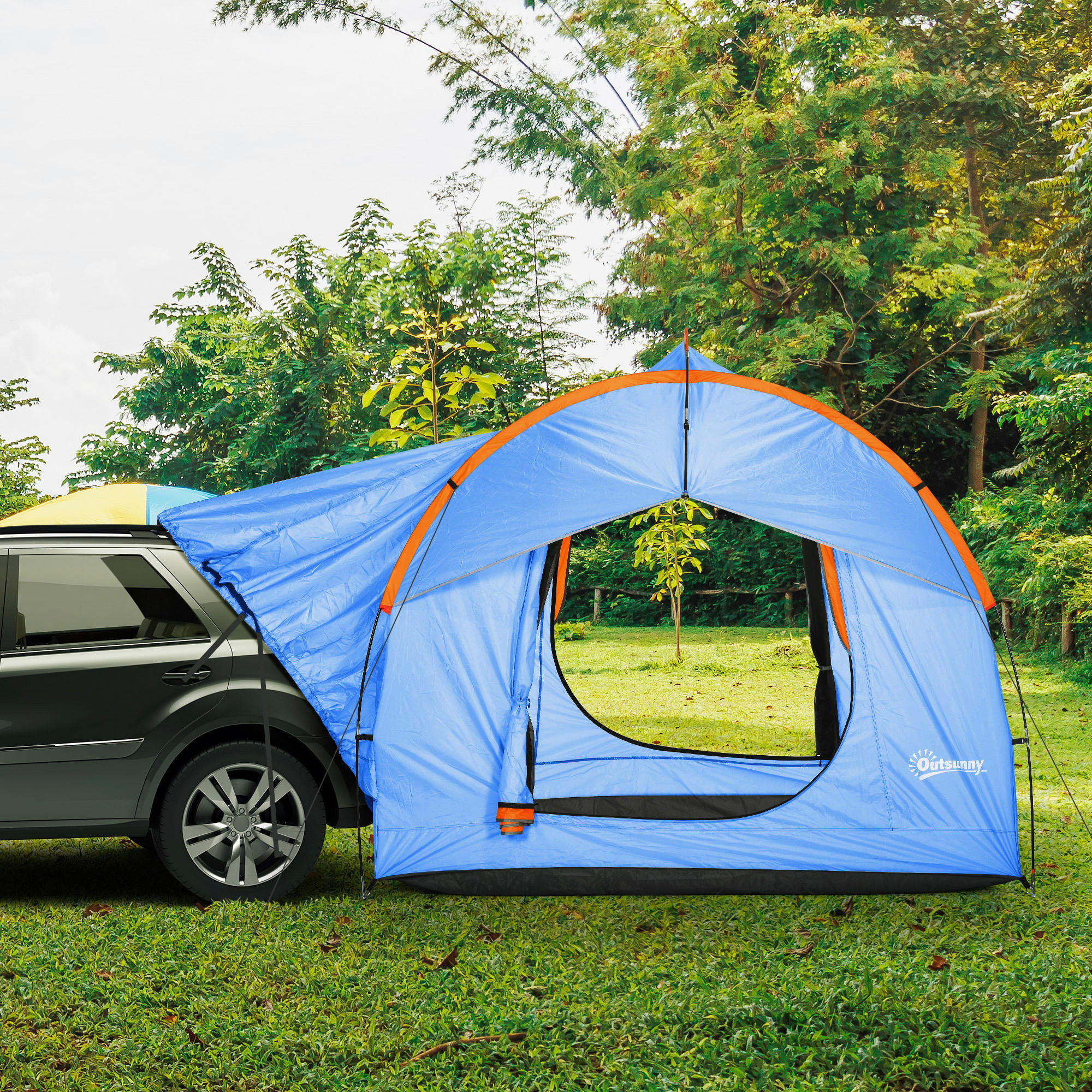 Outsunny Heckzelt B/H/L: ca. 210x210x239 cm Heckzelt - blau (239,00/210,00/210,00cm) - Outsunny