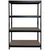 Schwerlaststeckregal schwarz B/H/T: ca. 120x180x45 cm Schwerlaststeckregal 180x120x45cm S - schwarz (120,00/180,00/45,00cm)