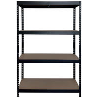 Schwerlaststeckregal schwarz B/H/T: ca. 120x180x45 cm Schwerlaststeckregal 180x120x45cm S - schwarz (120,00/180,00/45,00cm)