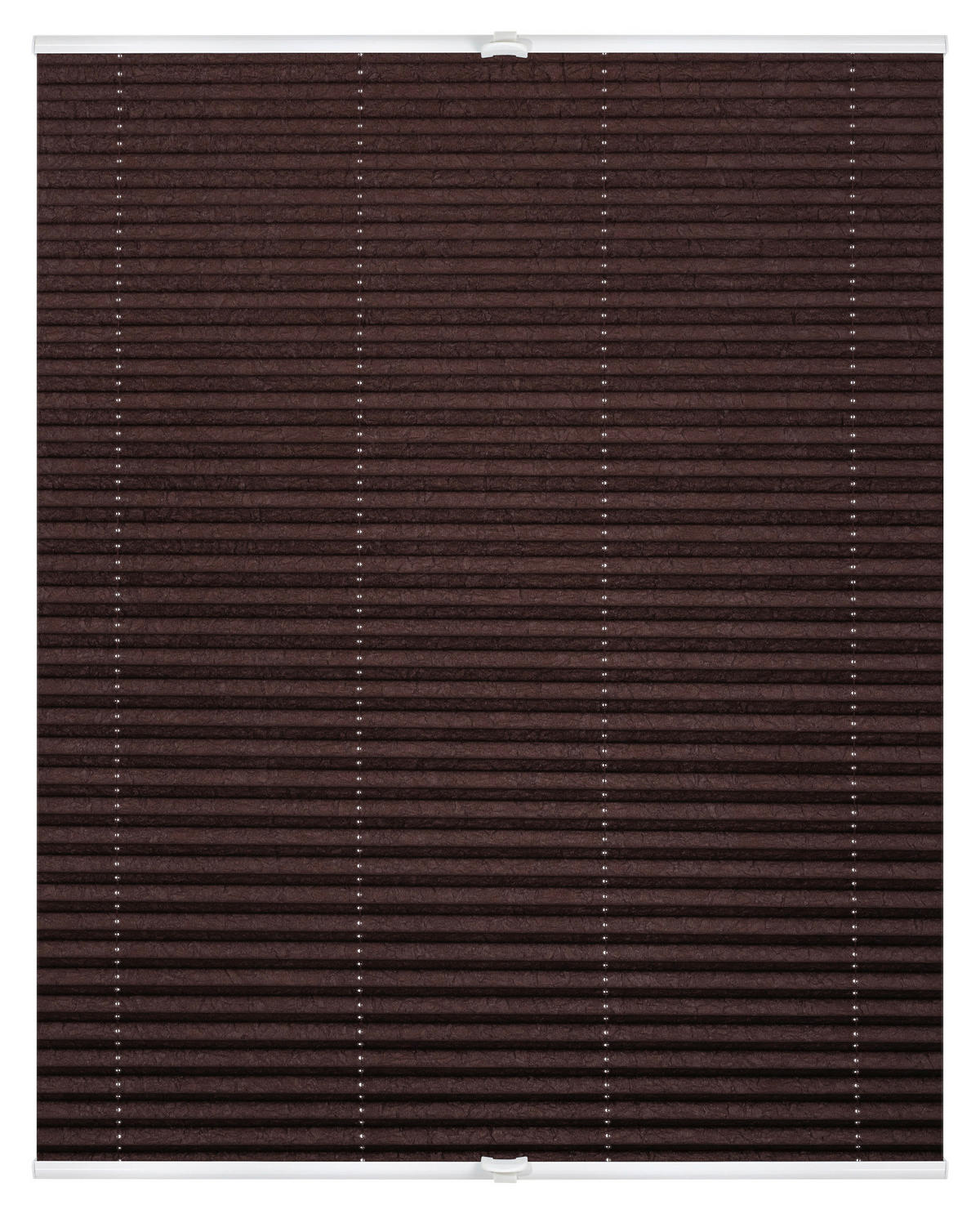 Spannplissee braun B/L: ca. 60x130 cm Plissee_Klemmfix - braun (60,00/130,00cm) - LICHTBLICK