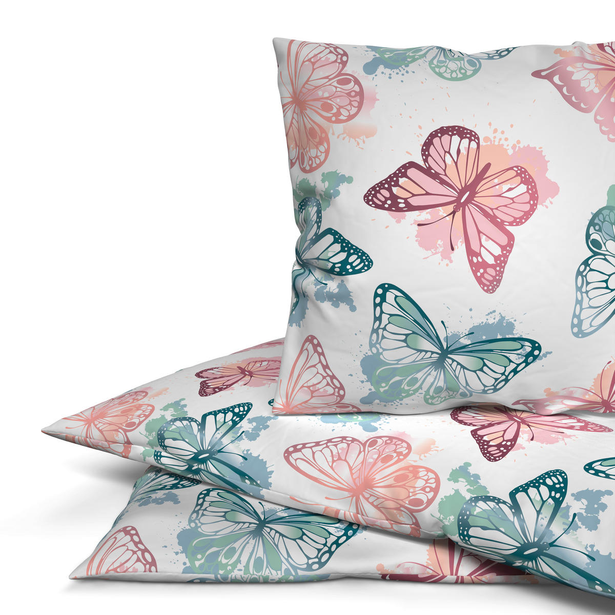 Microfaser Bettwäsche Bettwäsche-Microfaser_Schmetterling - multicolor (135,00/200,00cm) - Sensation