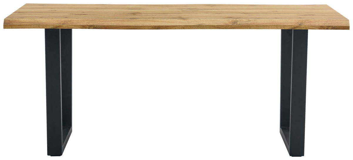 Esstisch Thea Eiche Wild Nachbildung B/H/T: ca. 180x76x90 cm Thea - Eiche/schwarz (180,00/76,00/90,00cm)