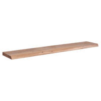 Wandregal braun Holz B/H/T: ca. 140x7x26 cm Wandregal - braun (140,00/7,00/26,00cm) - Wohnling