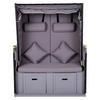 Outsunny Strandkorb grau Metall B/H/T: ca. 118x150x79 cm Strandkorb - grau (118,00/150,00/79,00cm) - Outsunny