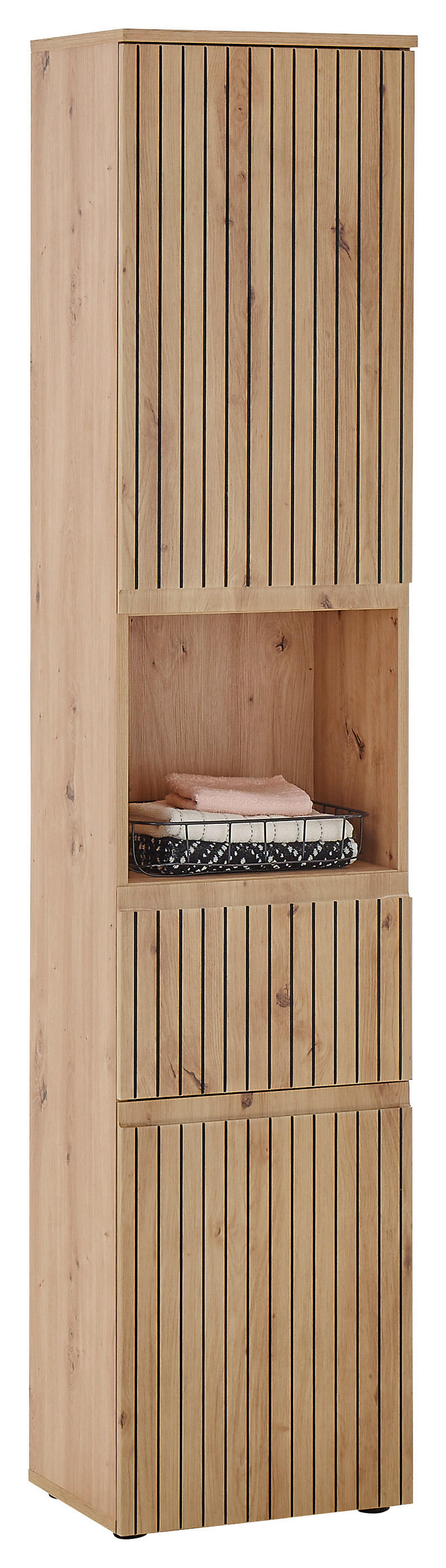 Hochschrank Austin Artisan Oak Nachbildung B/H/T: ca. 40x136x31 cm Austin - (40,00/136,00/31,00cm)