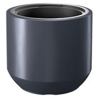 Prosperplast Pflanztopf Heos anthrazit Kunststoff H/D: ca. 28x30 cm Heos - anthrazit (30,00/28,00cm) - Prosperplast