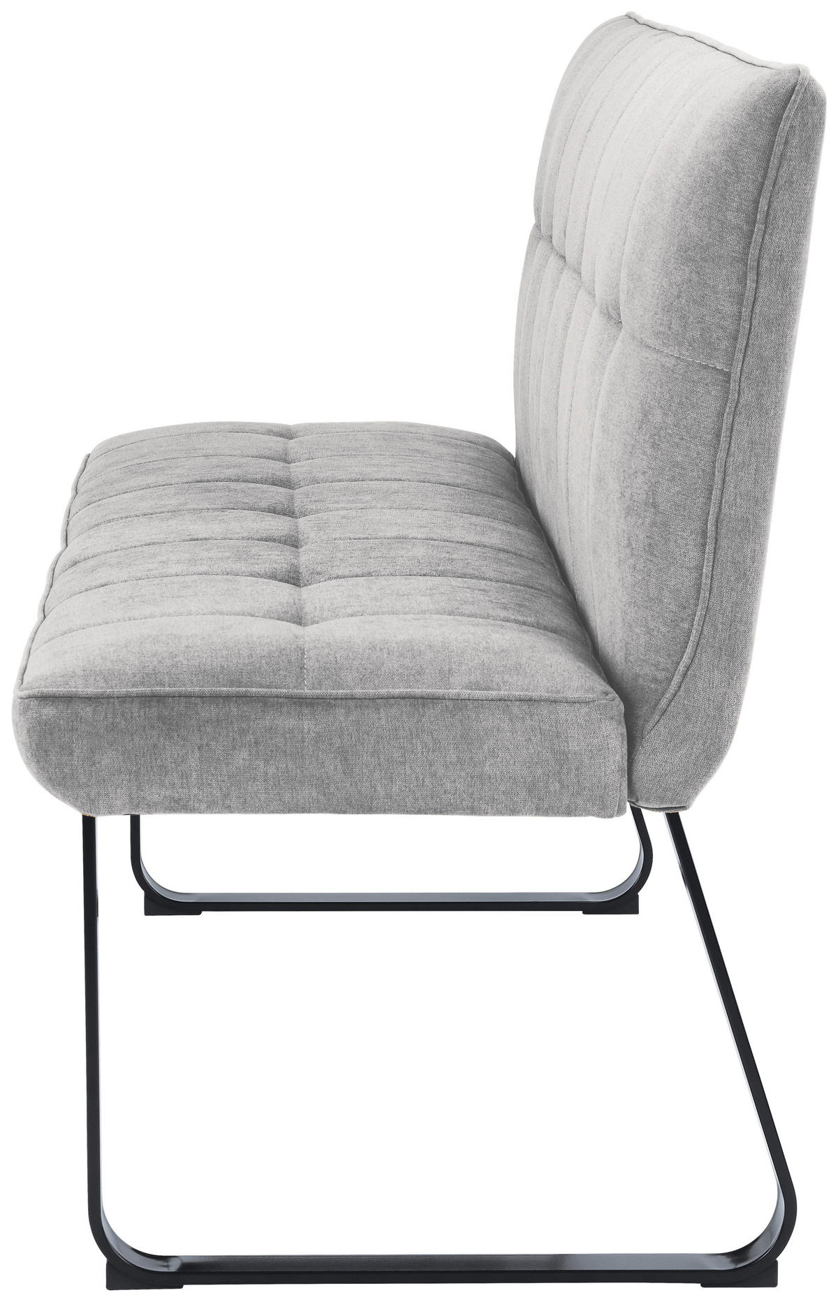 Bank TALEA hellgrau schwarz B/H/T: ca. 160x92x59 cm TALEA - hellgrau/schwarz (160,00/92,00/59,00cm) - byLIVING