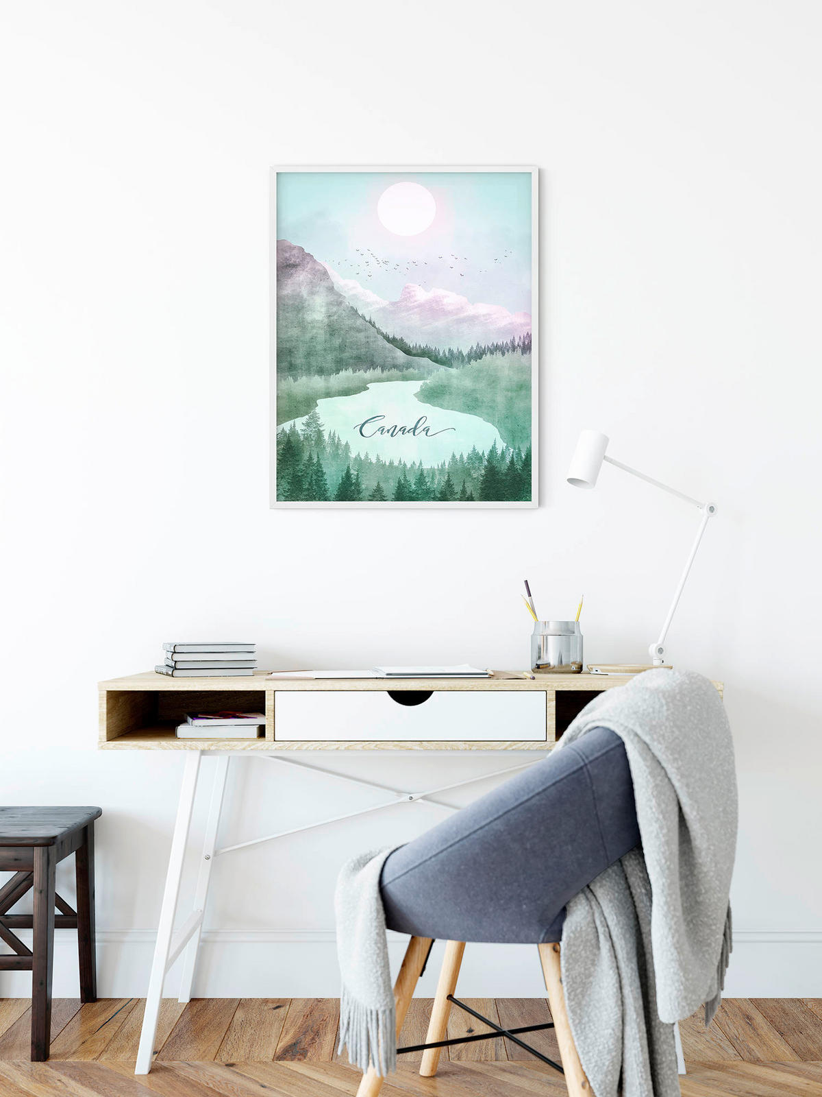 Komar Poster Vintage Travel Canada Landschaft B/L: ca. 50x70 cm Vintage Travel Canada - (50,00/70,00cm) - Komar