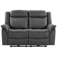 Sofa Pedro grau Microfaser B/H/T: ca. 162x108x94 cm Pedro - schwarz/grau (162,00/108,00/94,00cm)