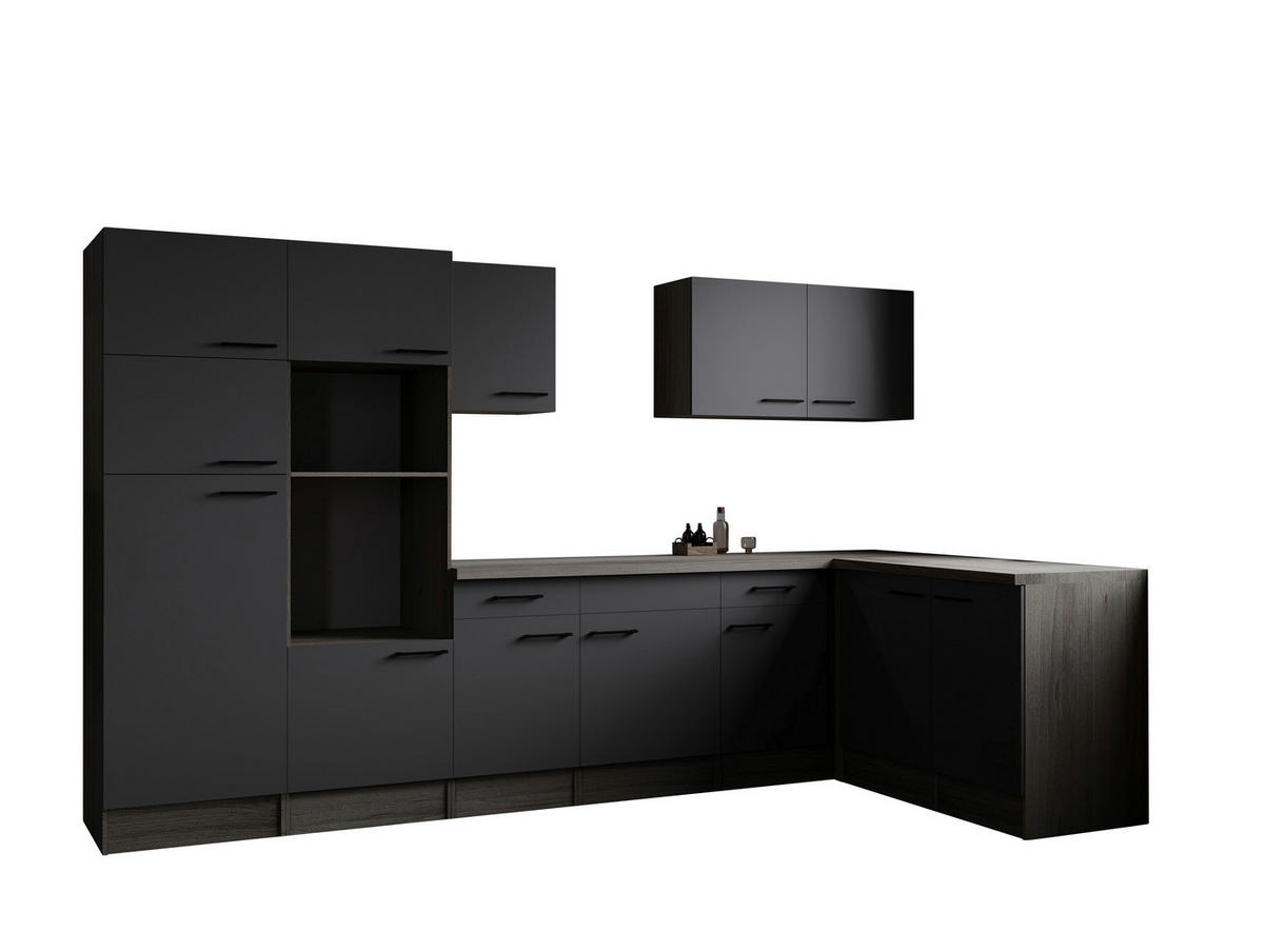 Winkelküche Oliver B/H/T: ca. 340x205x172 cm Oliver - Eiche/grau (340,00/205,00/172,00cm) - Respekta