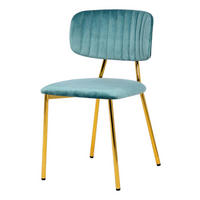 Stuhl Kian 100 2er-Set mint Microfaser B/H/T: ca. 47x80x51 cm Kian 100 2er-Set - gold/mint (47,00/80,00/51,00cm) - 360 Living