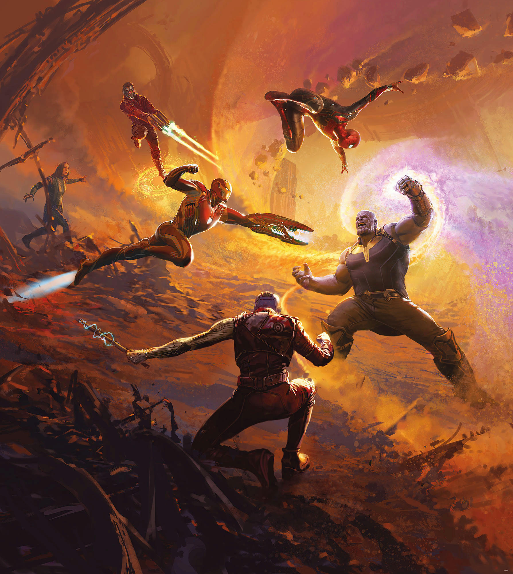 Komar Fototapete Avengers Epic Battle Titan