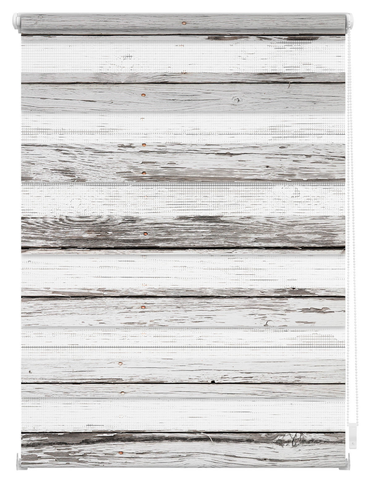 Doppelrollo Duo Bretter grau B/T: ca. 70x150 cm Duo Bretter - grau (70,00/150,00cm) - LICHTBLICK