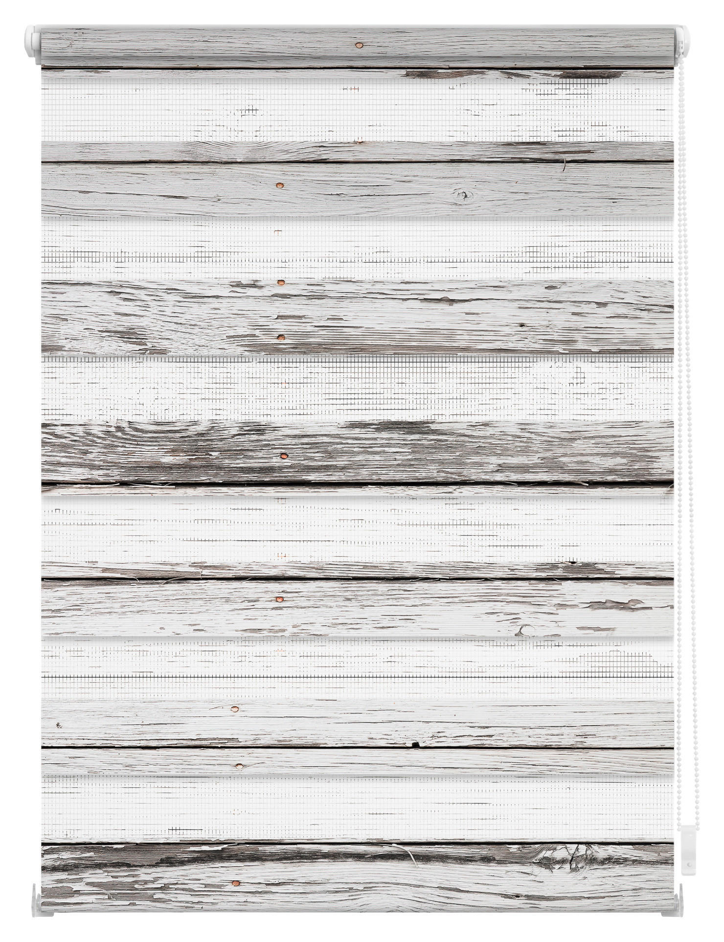 Thumbnail - LICHTBLICK Doppelrollo Duo Bretter grau B/T: ca. 90x150 cm