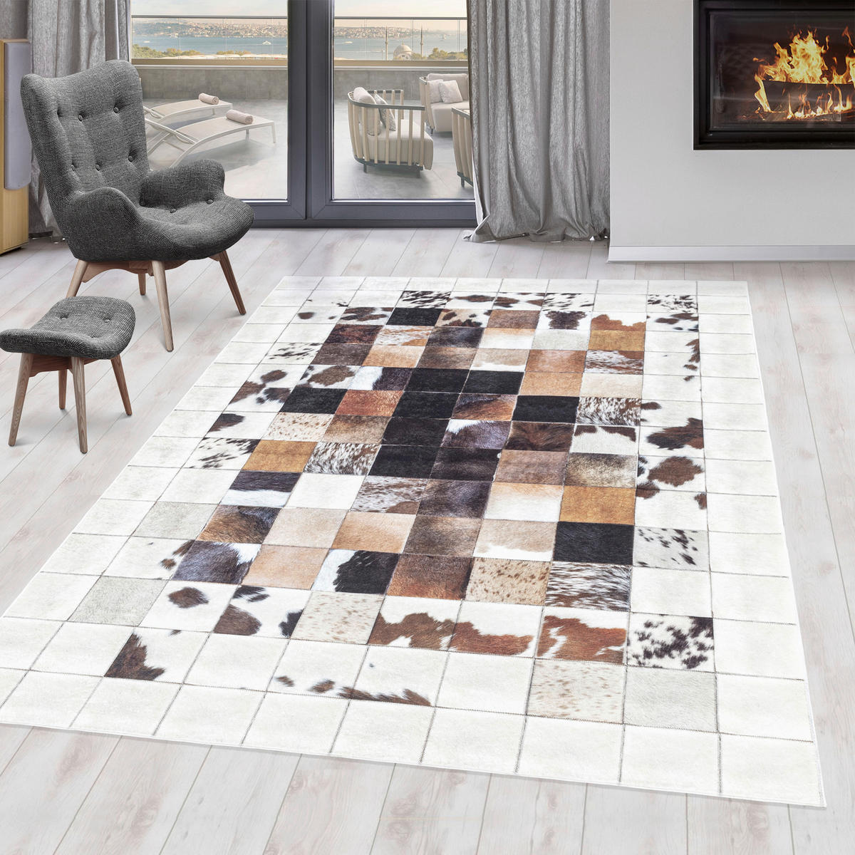Ayyildiz Teppich FIESTA weiß B/L: ca. 80x250 cm FIESTA - weiß (80,00/250,00cm) - Ayyildiz