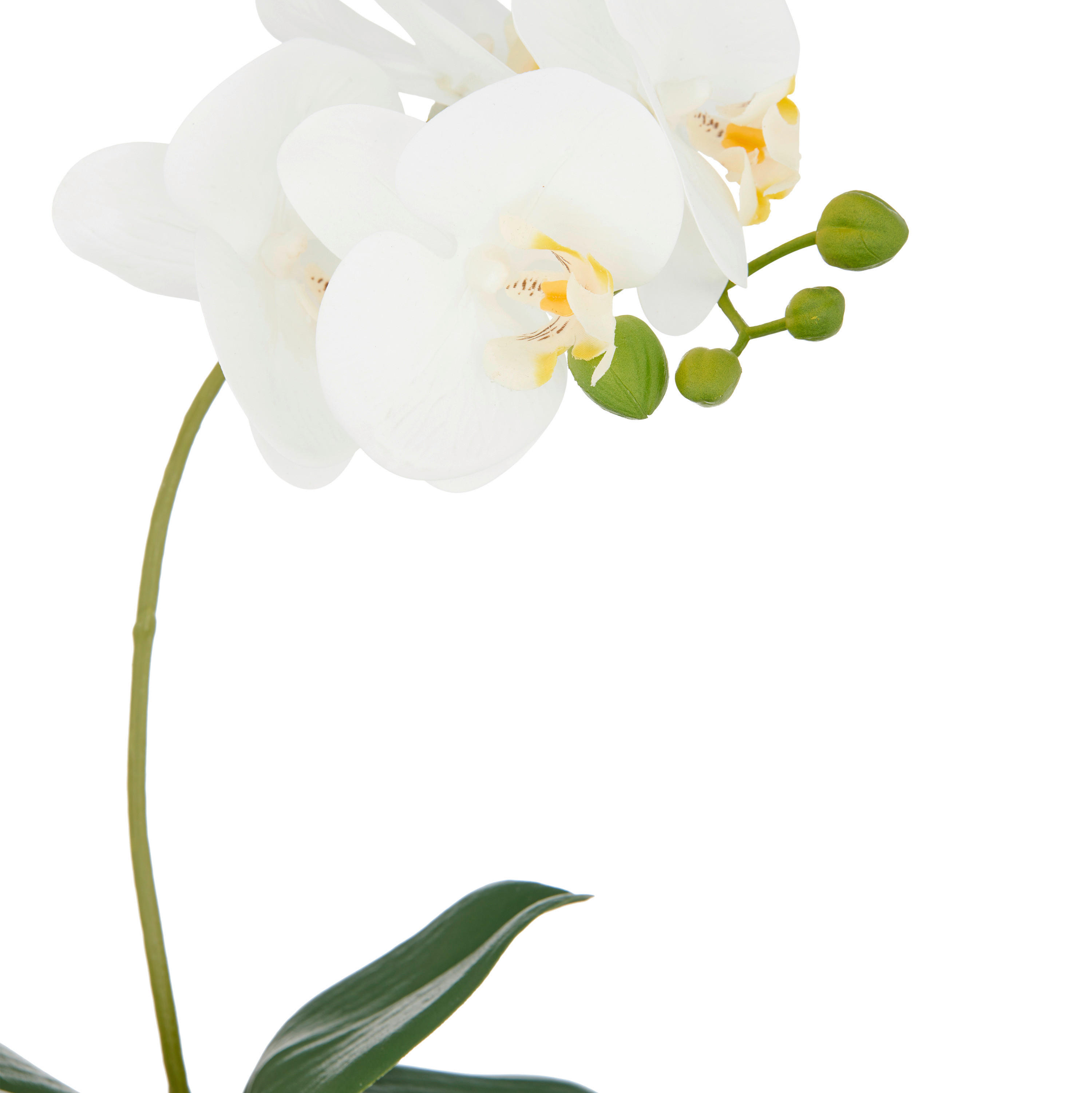 Kunstpflanze weiß Keramik H: ca. 39 cm Orchidee - weiß (39,00cm)