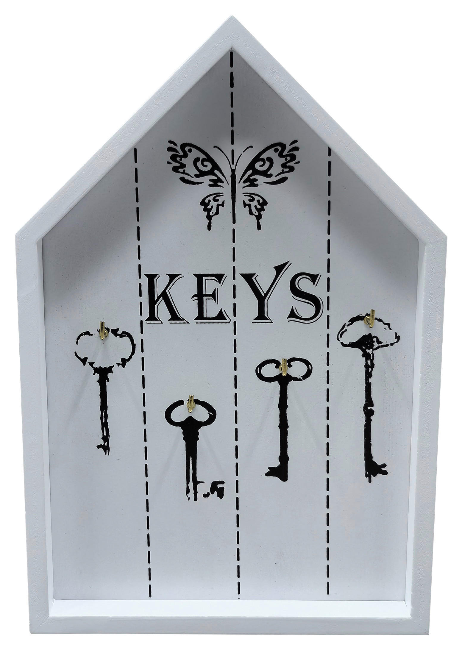 Thumbnail - Schlüsselkasten Eva weiß B/H/T: ca. 16x24x2 cm