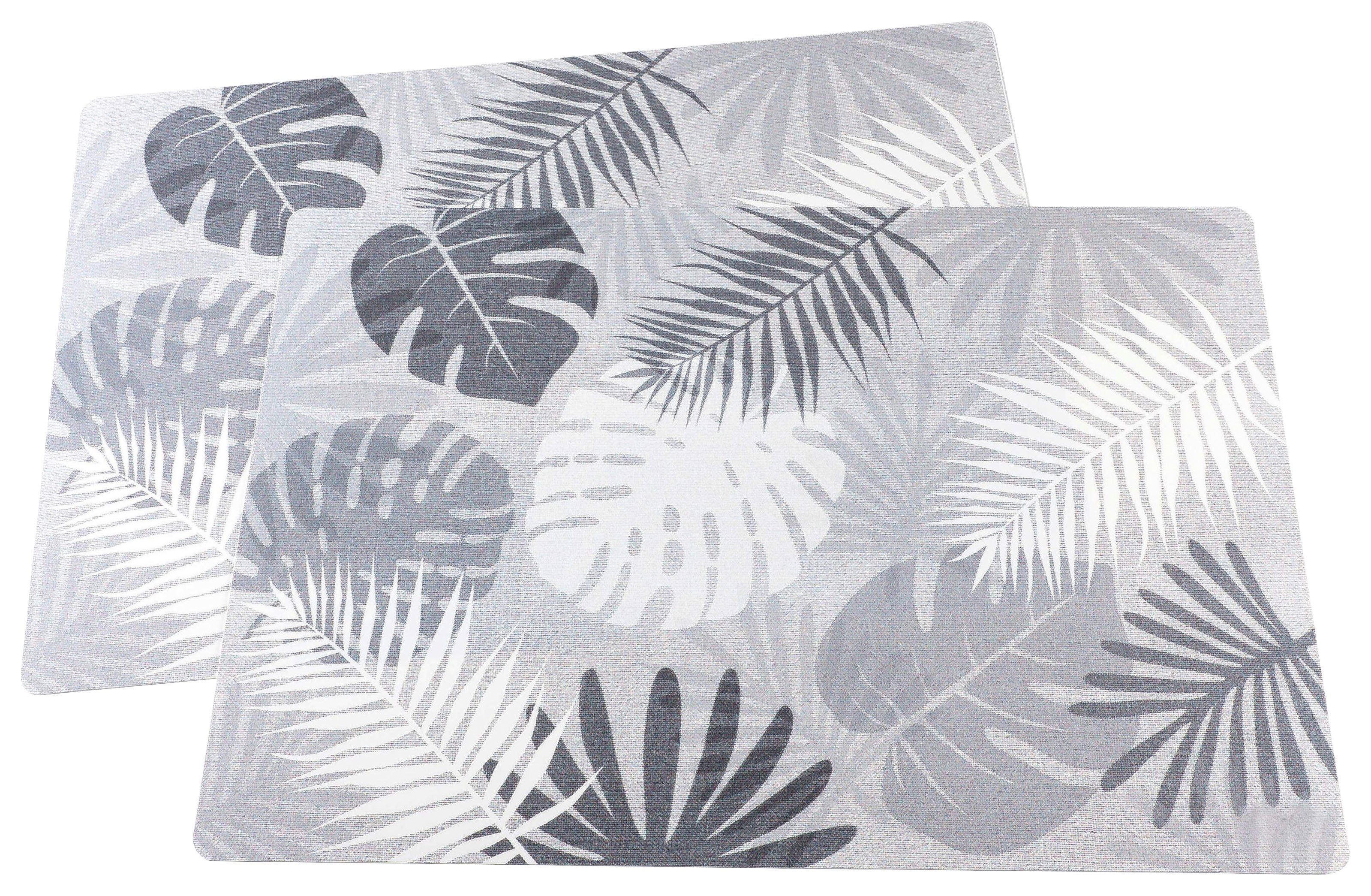 Ritzenhoff & Breker Platzmatte Platzmatte_Dschungelblatt - grau (45,00/30,00cm) - Ritzenhoff & Breker