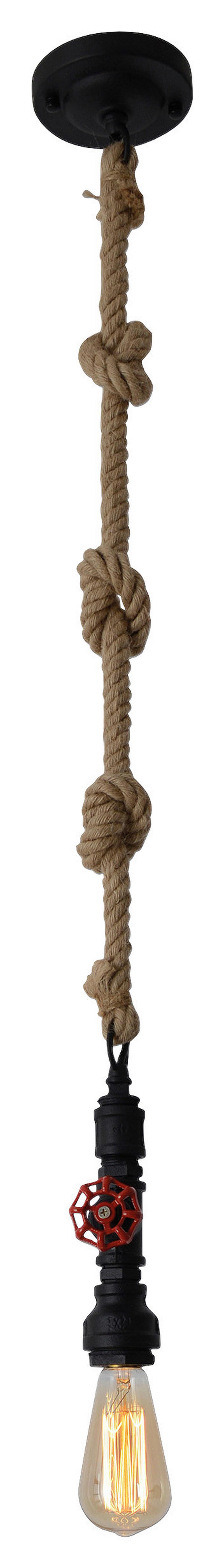 Näve Leuchten Pendelleuchte 114922 schwarz Textil Metall B/H/T: ca. 12x145x12 cm E27 1 Brennstellen Regia - schwarz (12,00/145,00/12,00cm) - Näve Leuchten