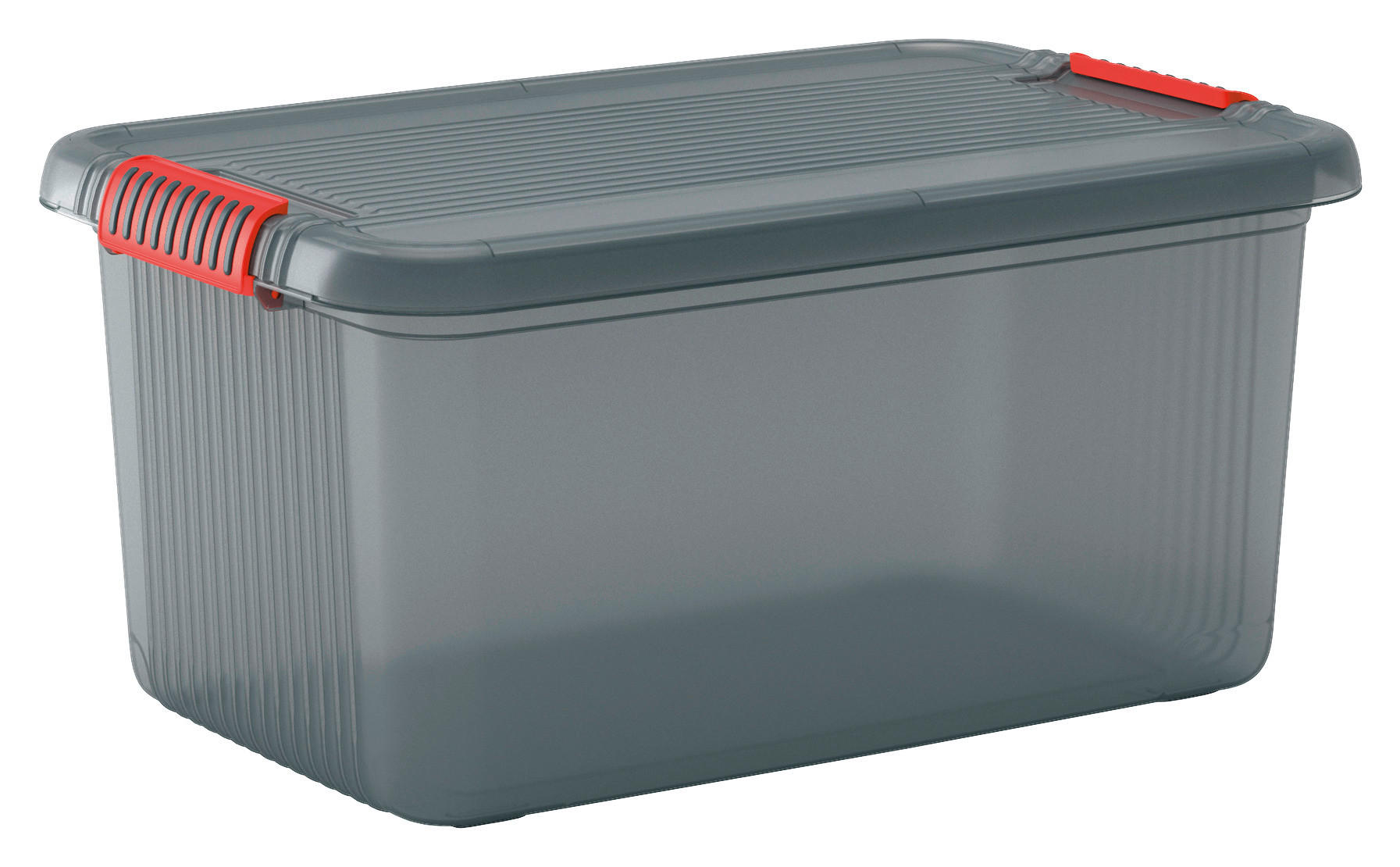 KIS Aufbewahrungsbox K Latch transparent B/H/L: ca. 39x28x59 cm K Latch - transparent/grau (59,00/39,00/28,00cm) - KIS