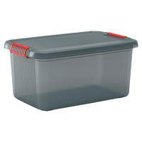 KIS Aufbewahrungsbox K Latch transparent B/H/L: ca. 39x28x59 cm K Latch - transparent/grau (59,00/39,00/28,00cm) - KIS