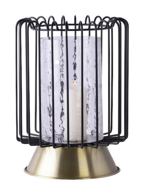 Kayoom Kerzenständer Malibu 225 Malibu 225 - gold/schwarz (22,50/22,50/31,00cm) - Kayoom