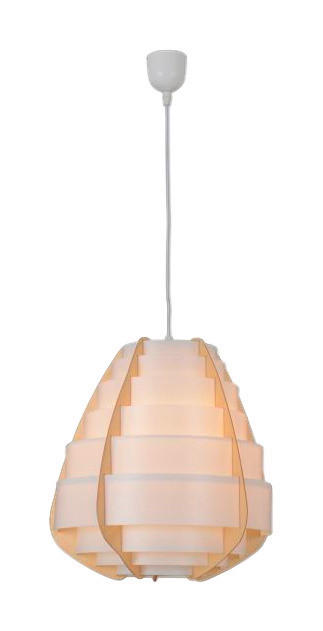 Näve Leuchten Pendelleuchte Malmö NV7076111 weiß Kunststoff H/D: ca. 36x37 cm E27 1 Brennstellen Malmö - weiß (37,00/36,00cm) - Näve Leuchten