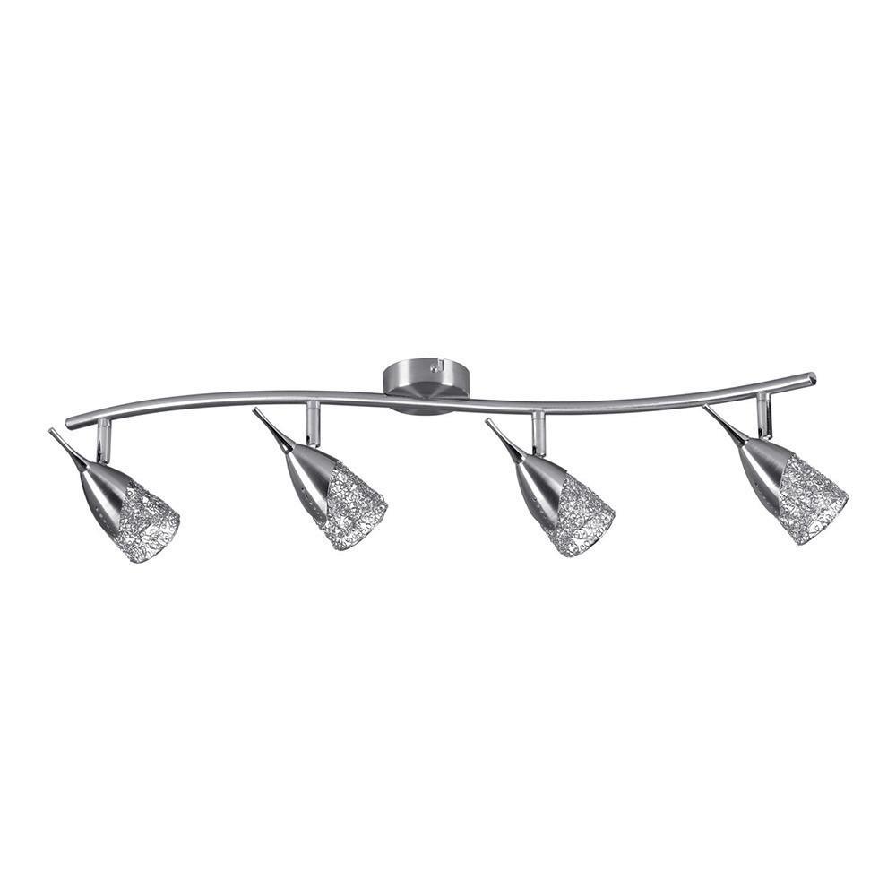 SPOT Light Spotbalken 2402427 nickel matt Metall B/H/T: ca. 79,5x15x8 cm G9 4 Brennstellen Milva - nickel matt (79,50/15,00/8,00cm) - SPOT Light