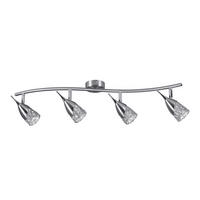 SPOT Light Spotbalken 2402427 nickel matt Metall B/H/T: ca. 79,5x15x8 cm G9 4 Brennstellen Milva - nickel matt (79,50/15,00/8,00cm) - SPOT Light