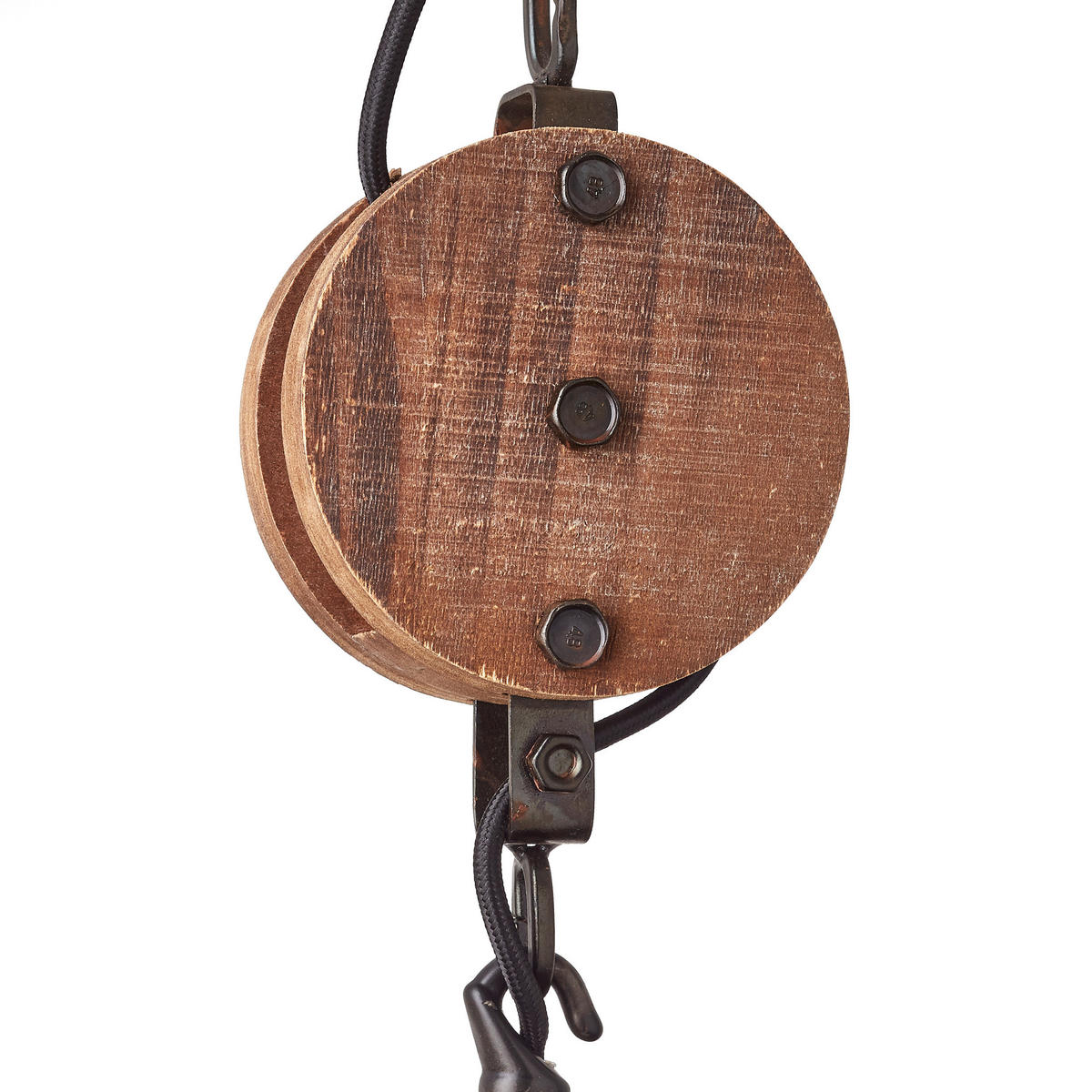 Brilliant Pendelleuchte Matrix 2 HK17186S76 schwarz Metall Holz H/D: ca. 147x34 cm E27 1 Brennstellen Matrix 2 - schwarz (34,00/147,00cm) - Brilliant