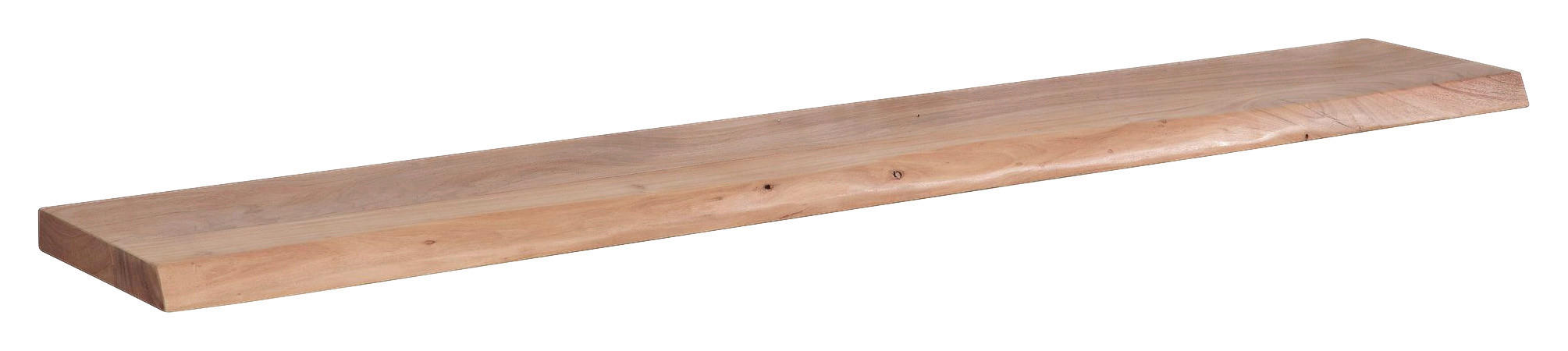 Wandregal braun Holz B/H/T: ca. 160x4x26 cm Wandregal - braun (160,00/4,00/26,00cm) - Wohnling