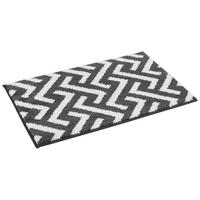Badematte Badmatte Luxor Badmatte Luxor - weiß/anthrazit (50,00/80,00cm) - POCOline