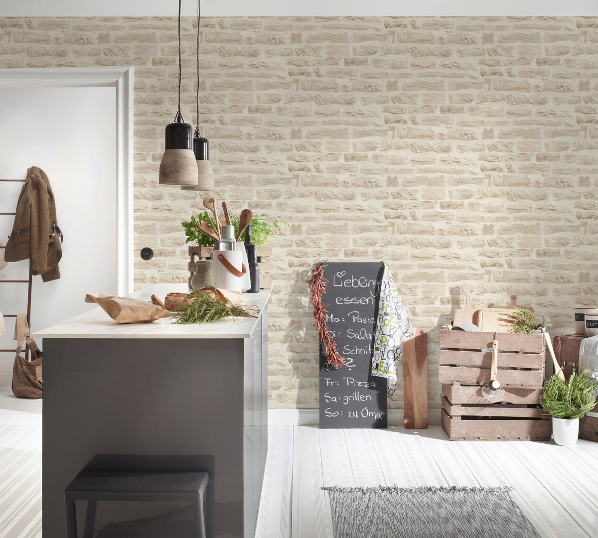 A.S.Creation Vliestapete Best of Wood`n Stone 2nd Edition Steine beige creme B/L: ca. 53x1005 cm Best of Wood`n Stone 2nd Edition - beige/creme (53,00/1005,00cm) - A.S.Creation