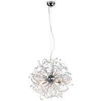 Reality Pendelleuchte GLORIA R31315006 Chrom Metall H/D: ca. 150x55 cm E14 5 Brennstellen Gloria - Chrom (55,00/150,00cm) - Reality