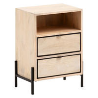 Nachtkonsole braun B/H/T: ca. 43x60x50 cm Nachttisch - braun (43,00/60,00/50,00cm) - Wohnling