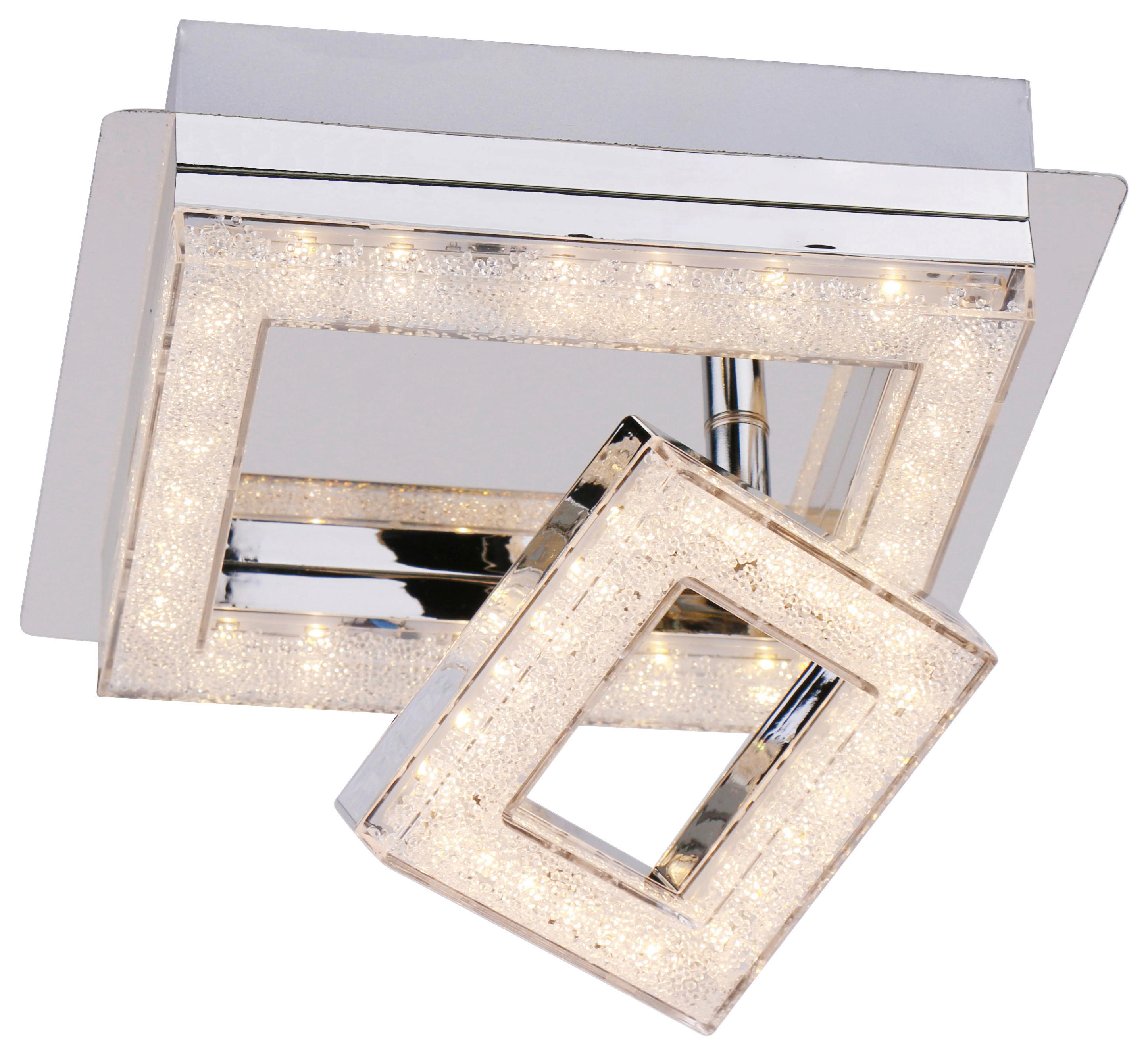POCOline Deckenleuchte Timo Chrom klar Metall Acryl B/H/L: ca. 19x8x19 cm Timo - klar/Chrom (19,00/19,00/8,00cm) - POCOline