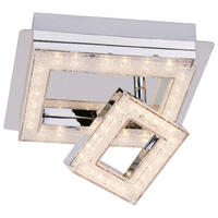 POCOline Deckenleuchte Timo Chrom klar Metall Acryl B/H/L: ca. 19x8x19 cm Timo - klar/Chrom (19,00/19,00/8,00cm) - POCOline
