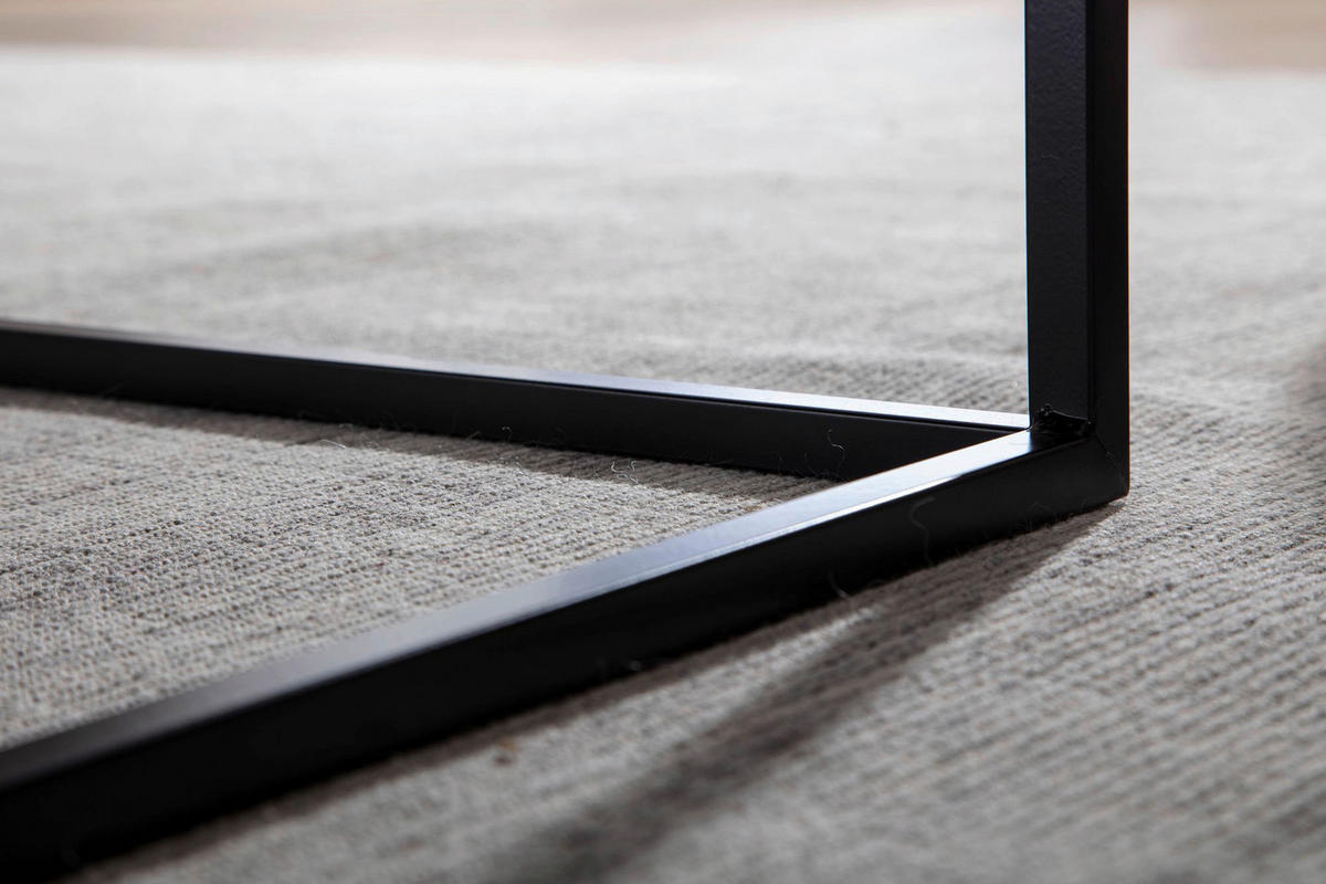 Couchtisch schwarz B/H/T: ca. 60x40x60 cm Couchtisch - schwarz (60,00/40,00/60,00cm) - Wohnling
