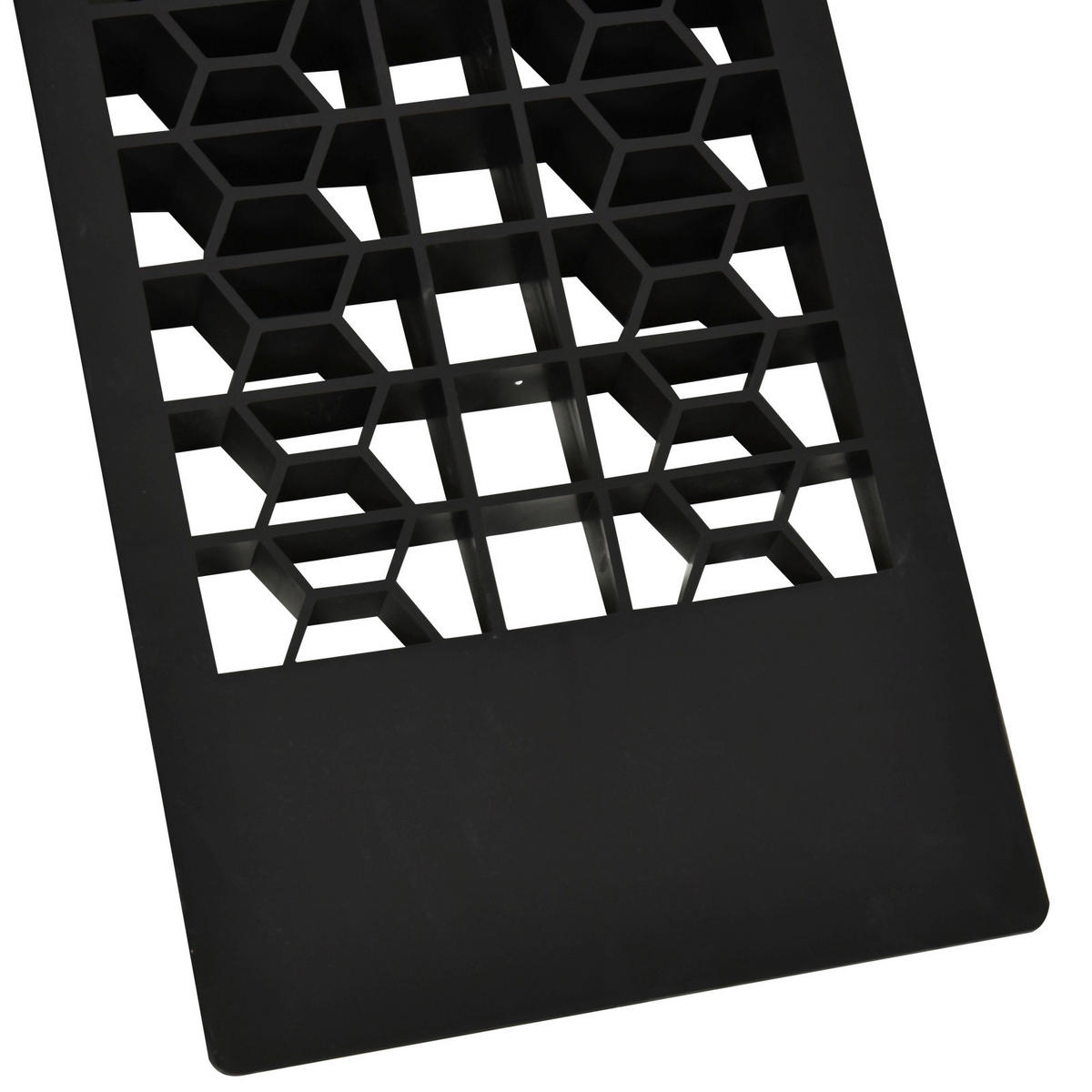 HOMCOM Haushaltshelfer schwarz Kunststoff B/H/L: ca. 19,5x70x7,8 cm Laderampe - schwarz (7,80/19,50/70,00cm) - HOMCOM