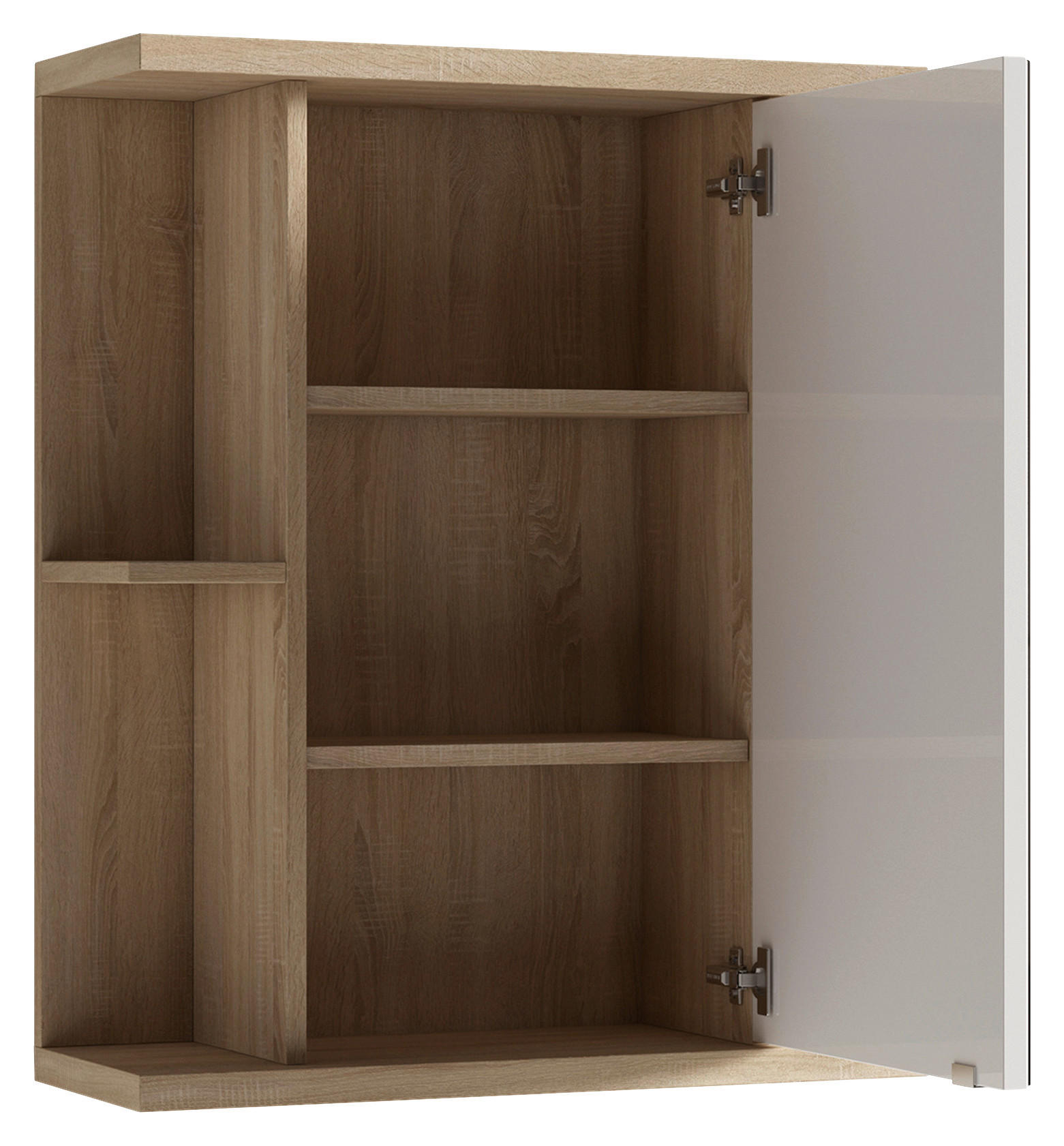 Spiegelschrank NEBRASKA Eiche Nachbildung B/H/T: ca. 60x70x25 cm NEBRASKA - Eiche (60,00/70,00/25,00cm) - byLIVING