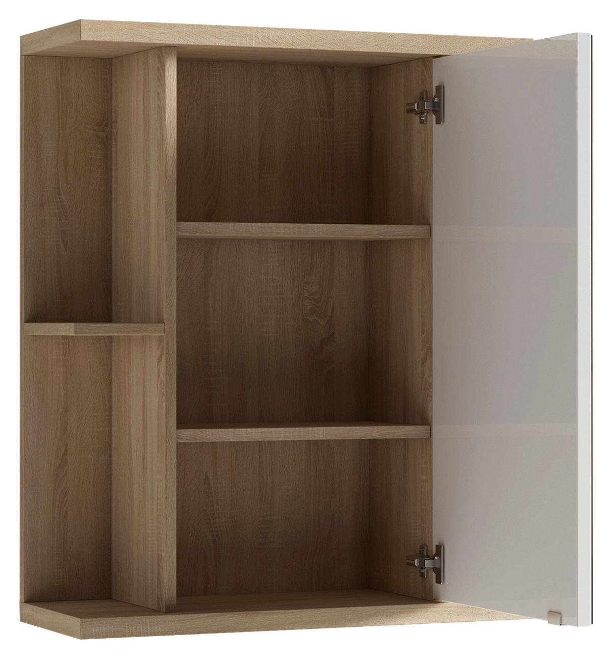 Spiegelschrank NEBRASKA Eiche Nachbildung B/H/T: ca. 60x70x25 cm NEBRASKA - Eiche (60,00/70,00/25,00cm) - byLIVING