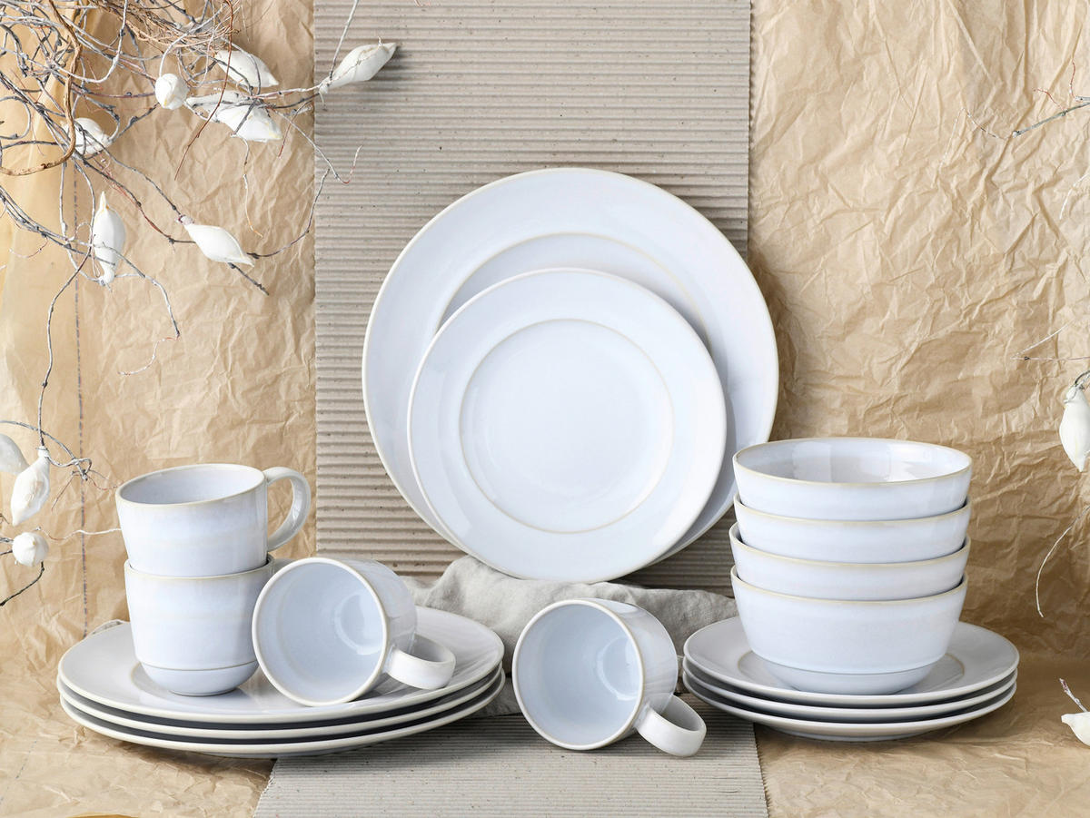 CreaTable Kombiservice ANTIQUE sand Steinzeug 16 tlg. ANTIQUE - sand - CreaTable